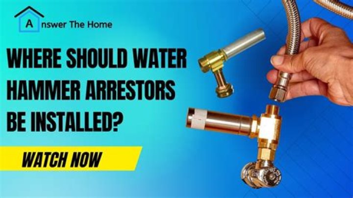 Are water hammer arrestors required by code?