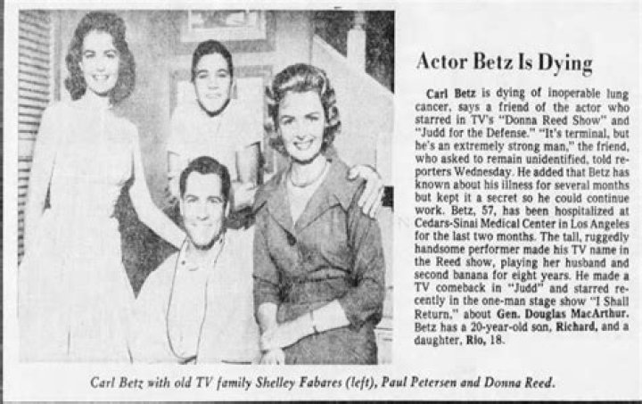 Carl Betz - Trivia, Family, Bio