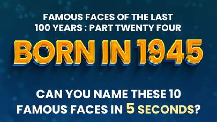 Celebrities Born in 1945 | Famous Birthdays