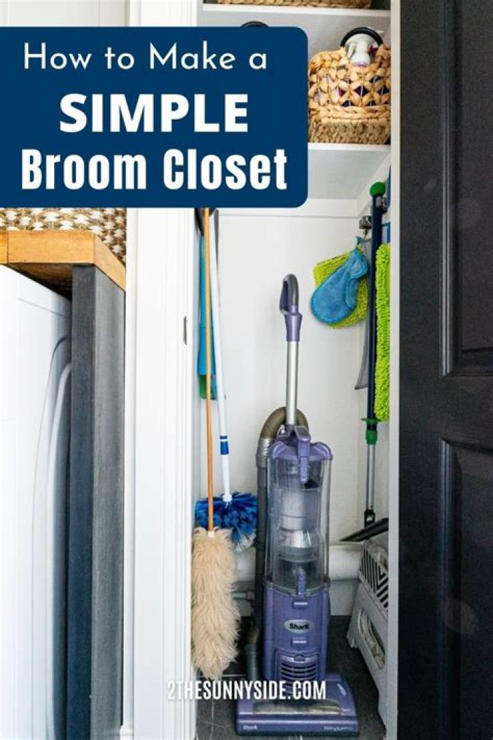 How big should a broom closet be?