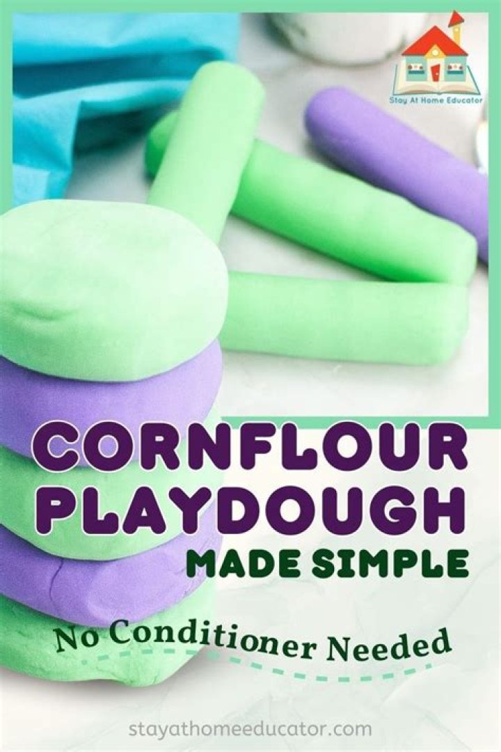 How do you make playdough with cornflour and conditioner?