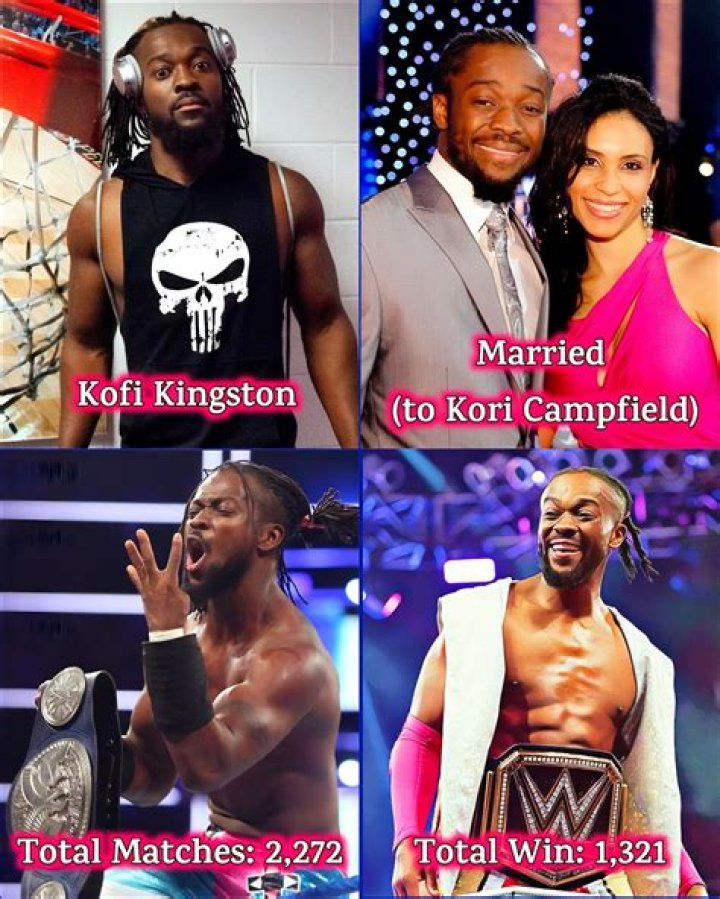 Kofi Kingston has been Married to Kori Campfield since 2010