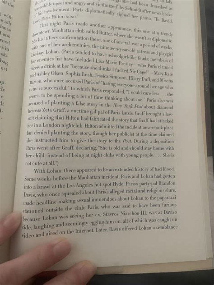 Paris Hilton’s diary excerpt that she read on Larry King was sent to her by a fan