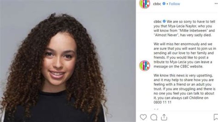 Teen actress Mya-Lecia Naylor is dead at age 16!