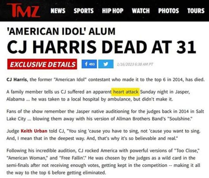
What happened to CJ Harris? Tributes pour in as American Idol contestant dies aged 31 