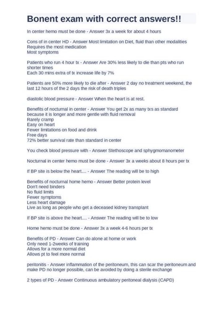 What is the Bonent exam?