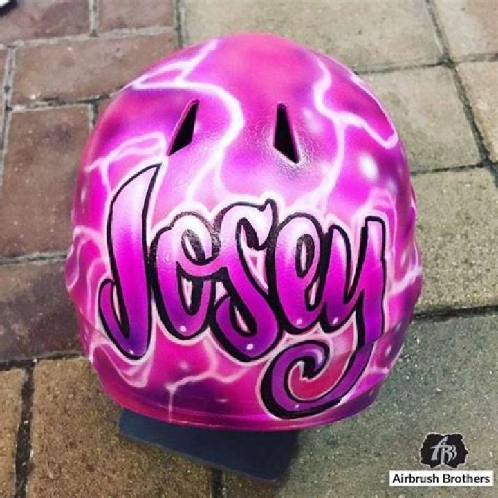 What kind of paint do you use on a baseball helmet?