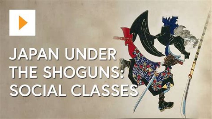 What were the social classes in Japan?